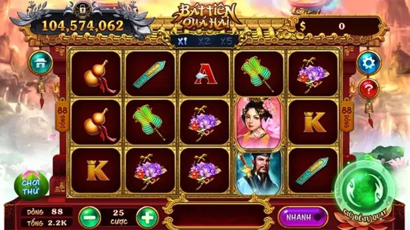 Siêu phẩm Slot Bát Tiên Quá Hải rất hấp dẫn